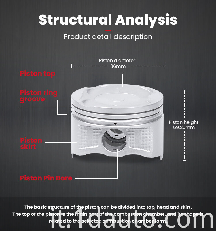 Auto Engine 3S-FE 4 Piston for Toyota